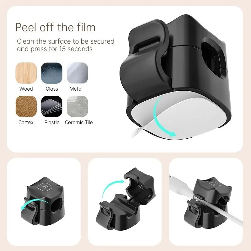 Clips para cables ( 6 pc )