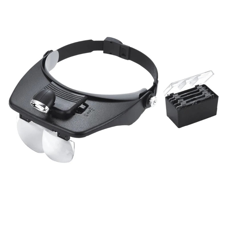 Visor lupa con luz