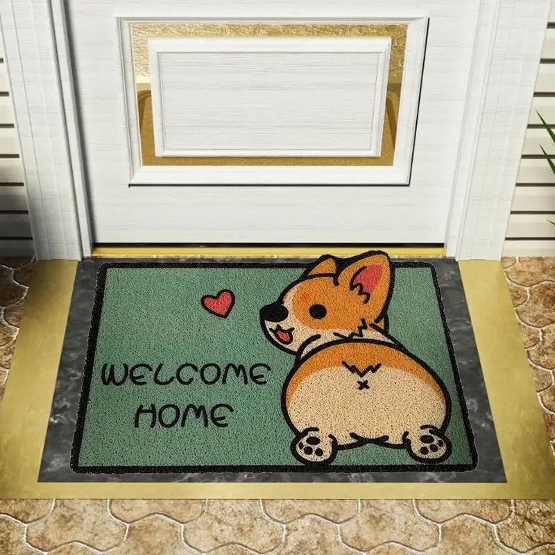 Alfombrilla felpudo de bienvenida