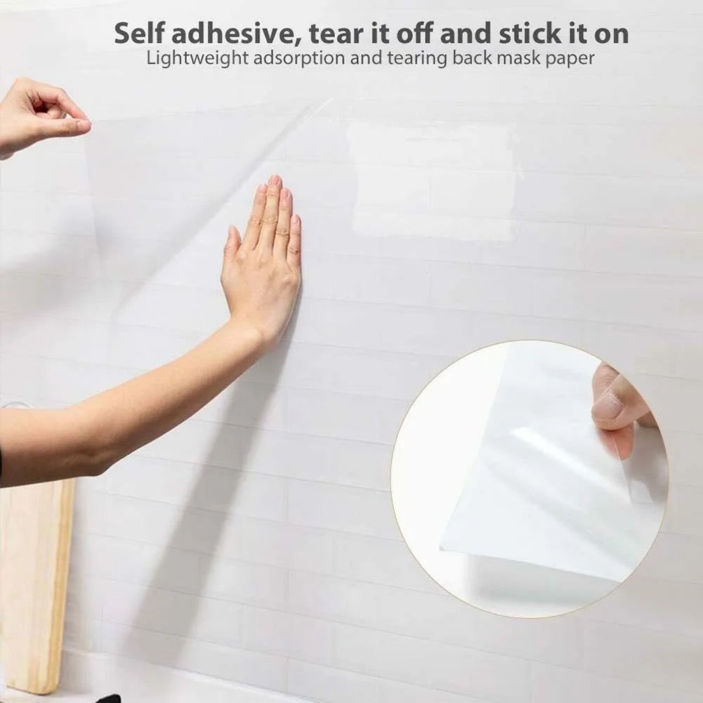 Pegatina transparente para pared