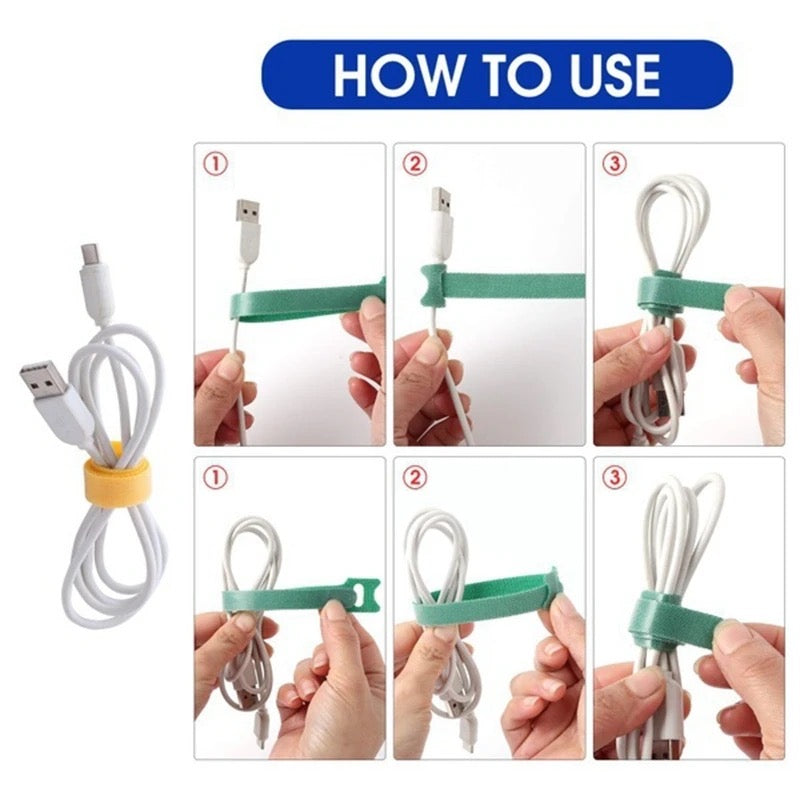 Organizador de Cables 10 unidades