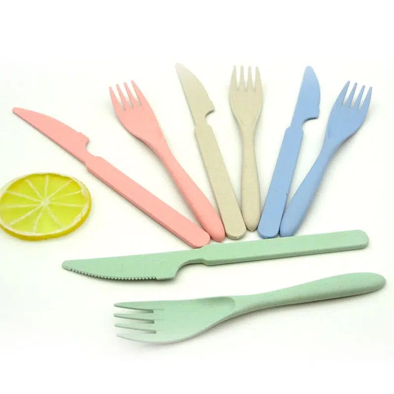 Cubierto 3 Pcs de Bambu Presentacion en Bolsita