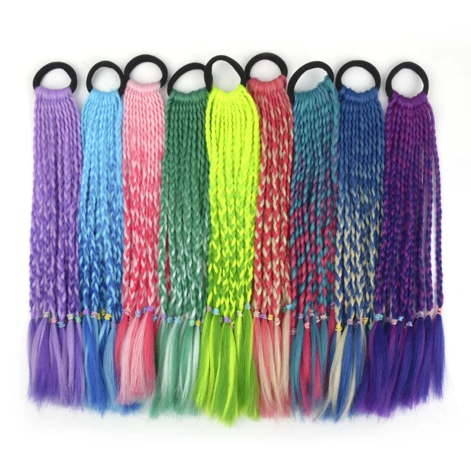 Colett de trenzada de colores ( cabello sintético )