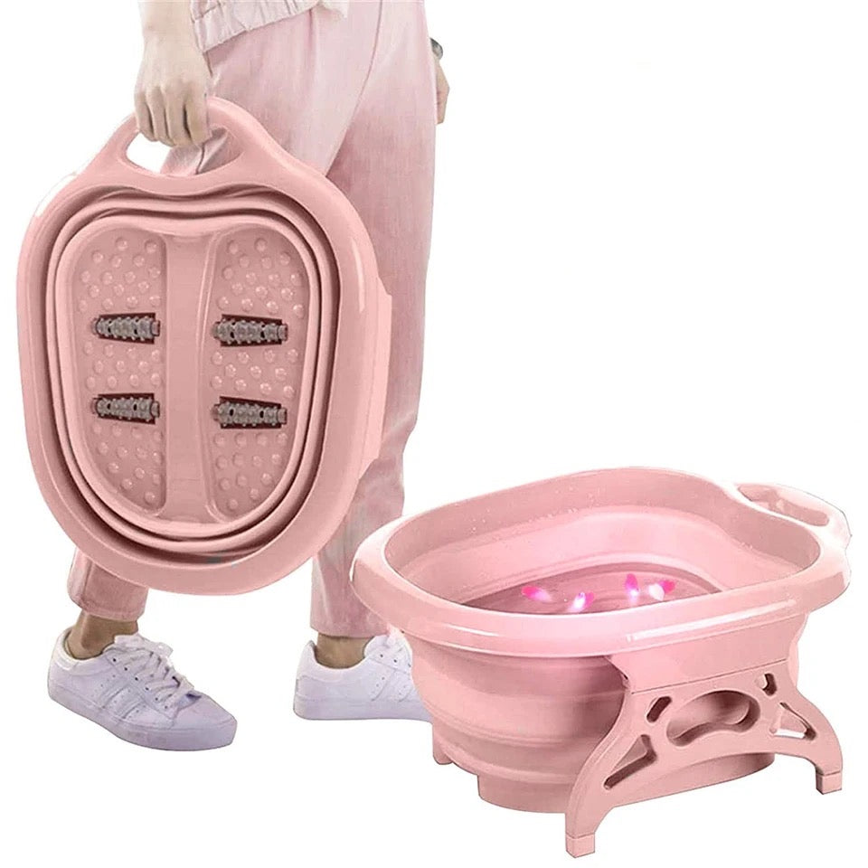 Masajeador de Pies (tina plegable) Rosado