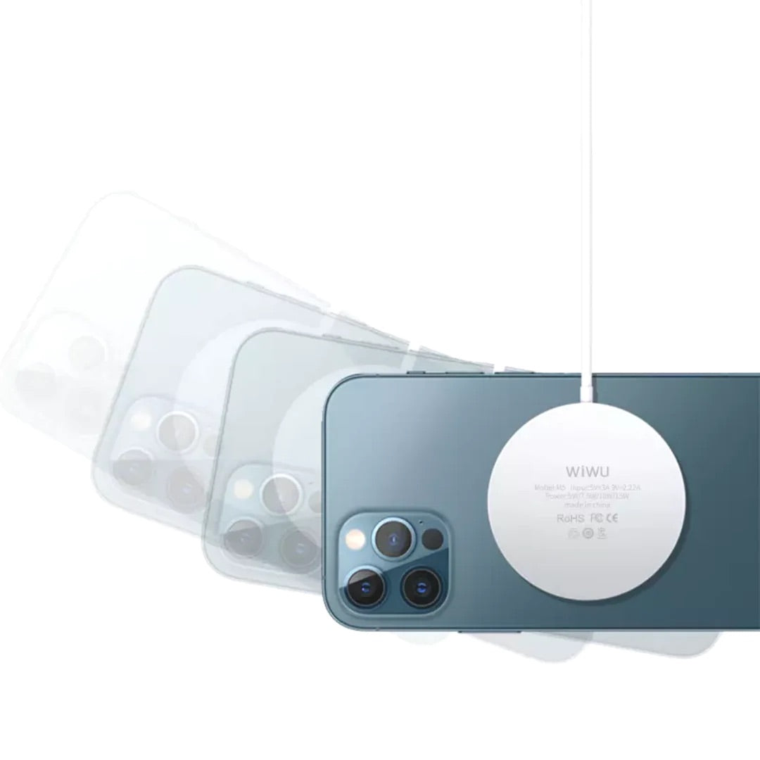 CARGADOR INALÁMBRICO MAGNÉTICO DE CARGA RÁPIDA M5 15W