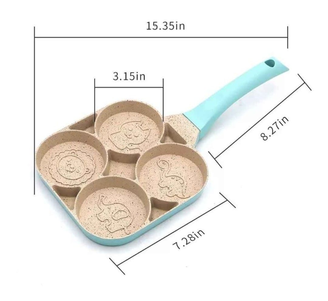 Sartén con diseño con 4 compartimientos