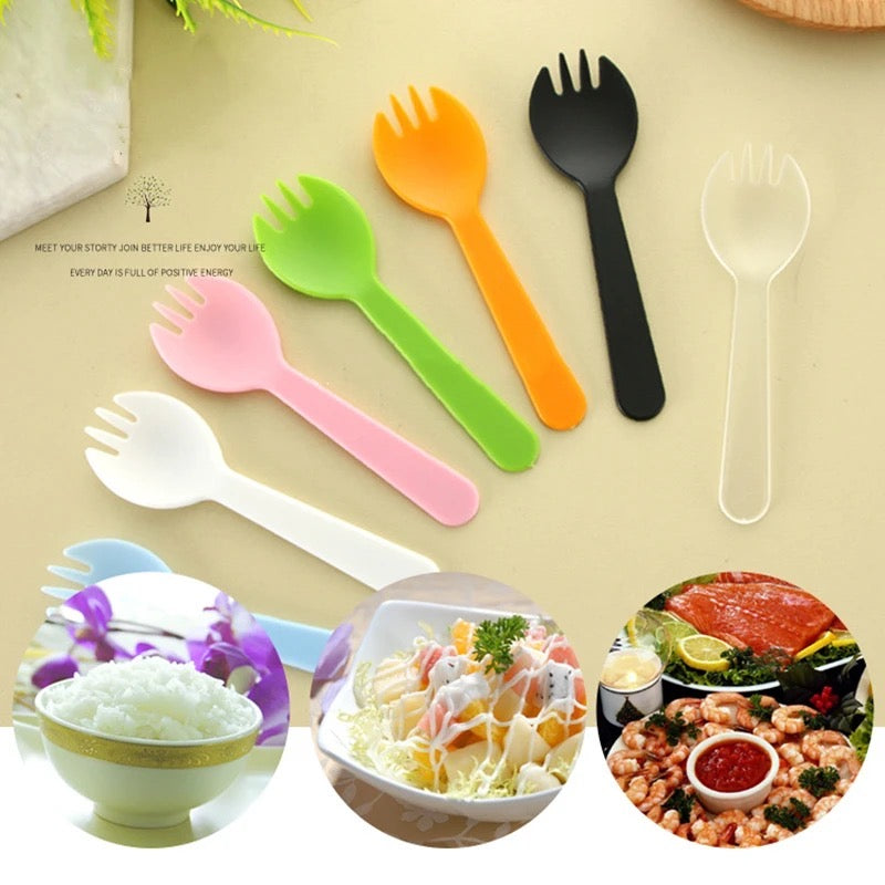 Cuchara tenedor set de 4 unidades