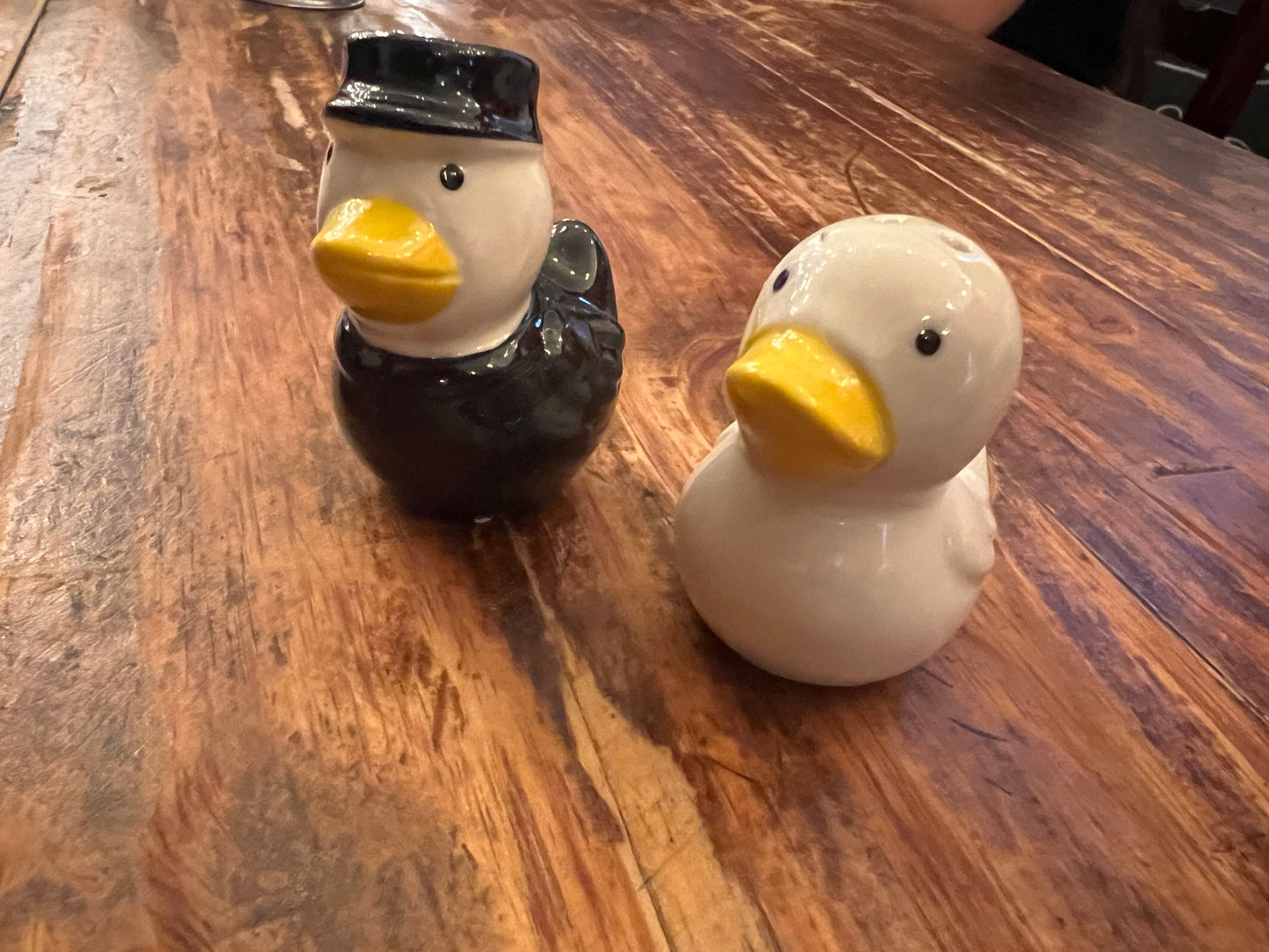 Saleros pareja de patitos
