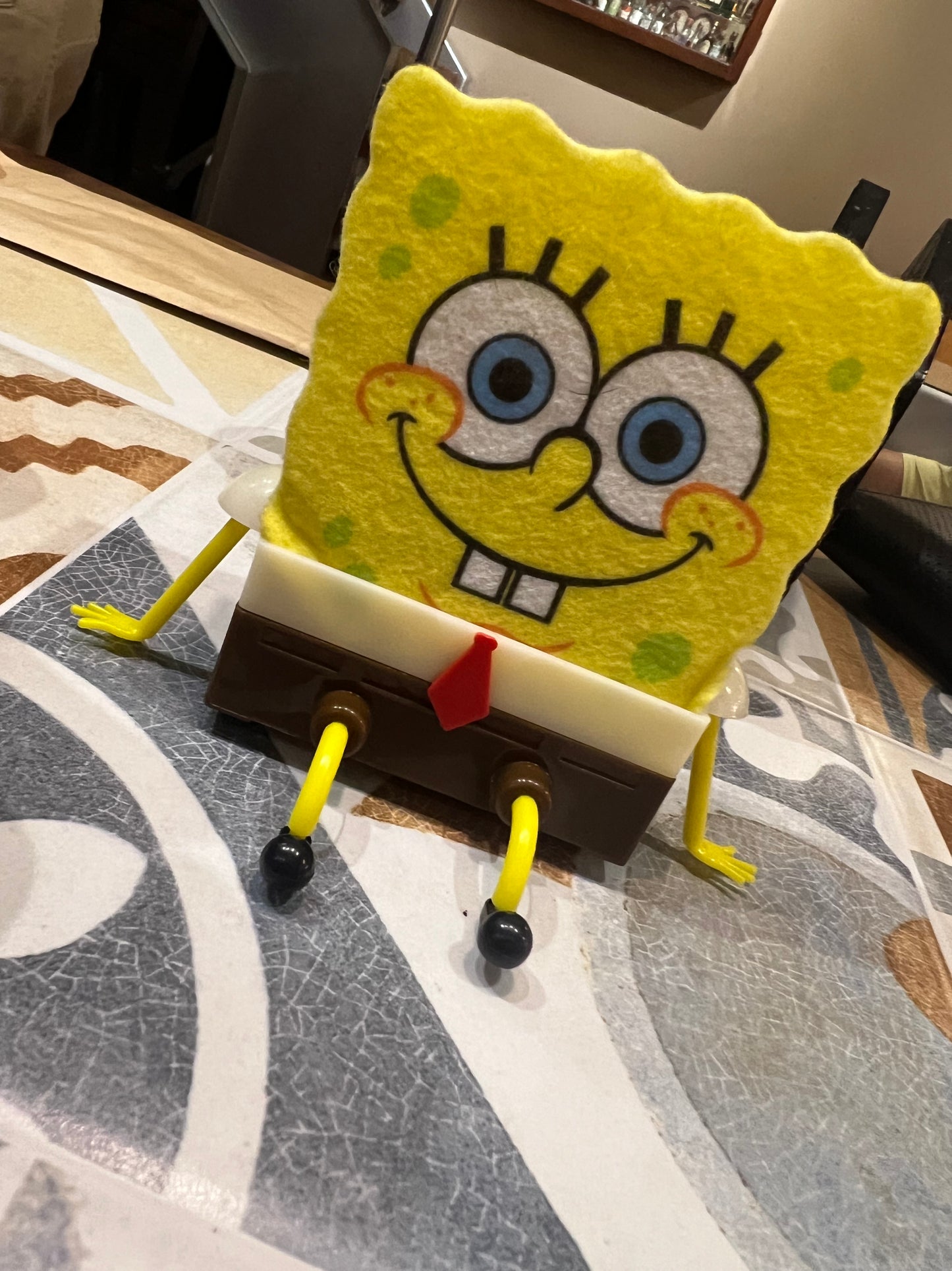 Soporte +Esponja de Bob mod 3 )