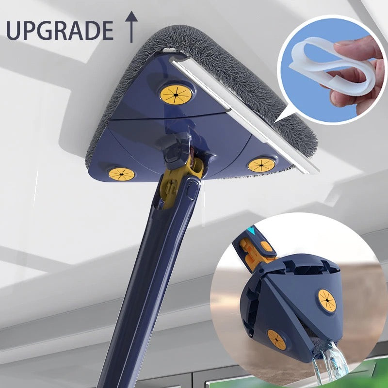 Limpia vidrios & Piso triangular de 360 G.