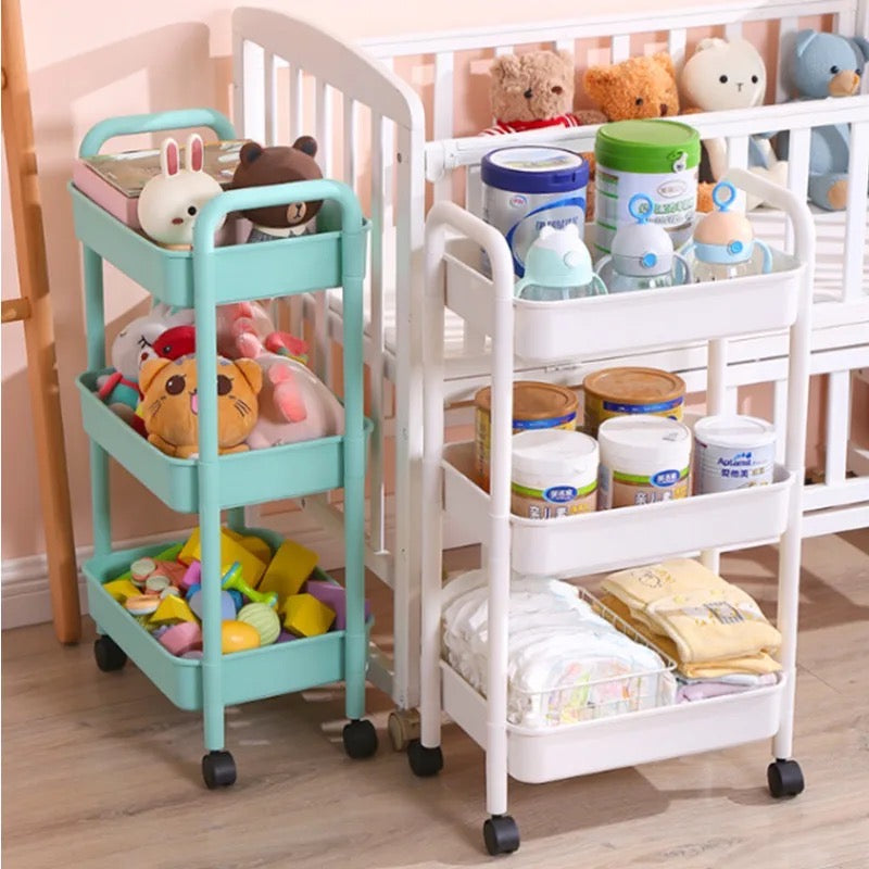 Organizador o carrito con ruedas de 3 niveles ( Mod 2)