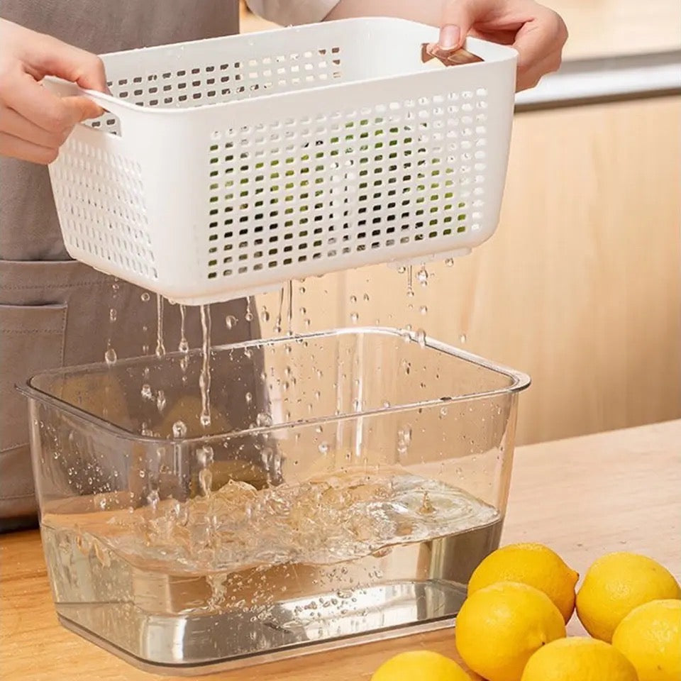 Cesta de almacenamiento acrílico