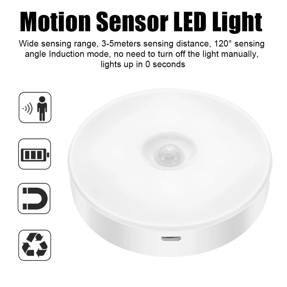 Foco Redondo de sensor ( Pilas )