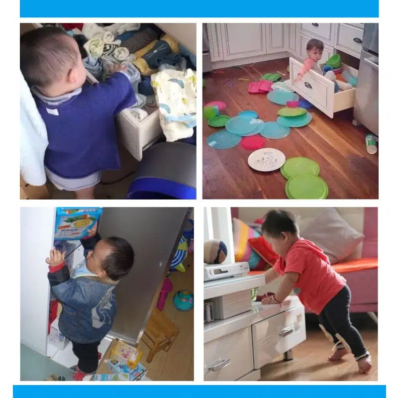 cerradura de cajon de proteccion para bebes transparente