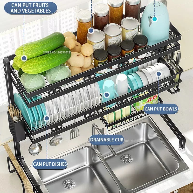 Estante de platos 2 niveles ( 65cm