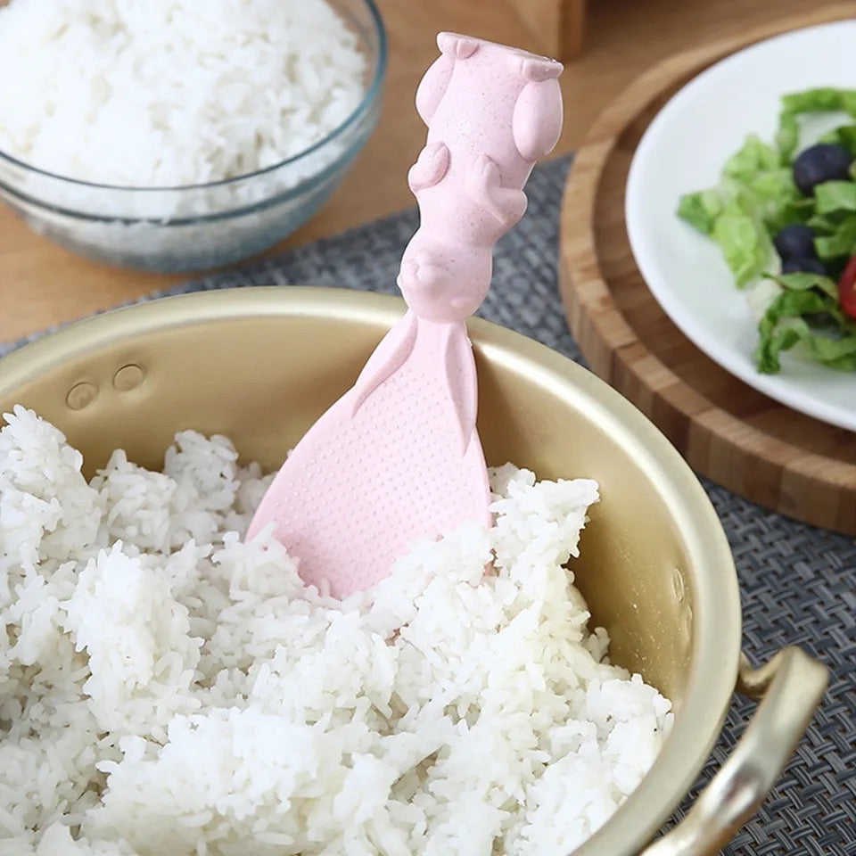 Cucharón de arroz conejo de bambú (mod 1)