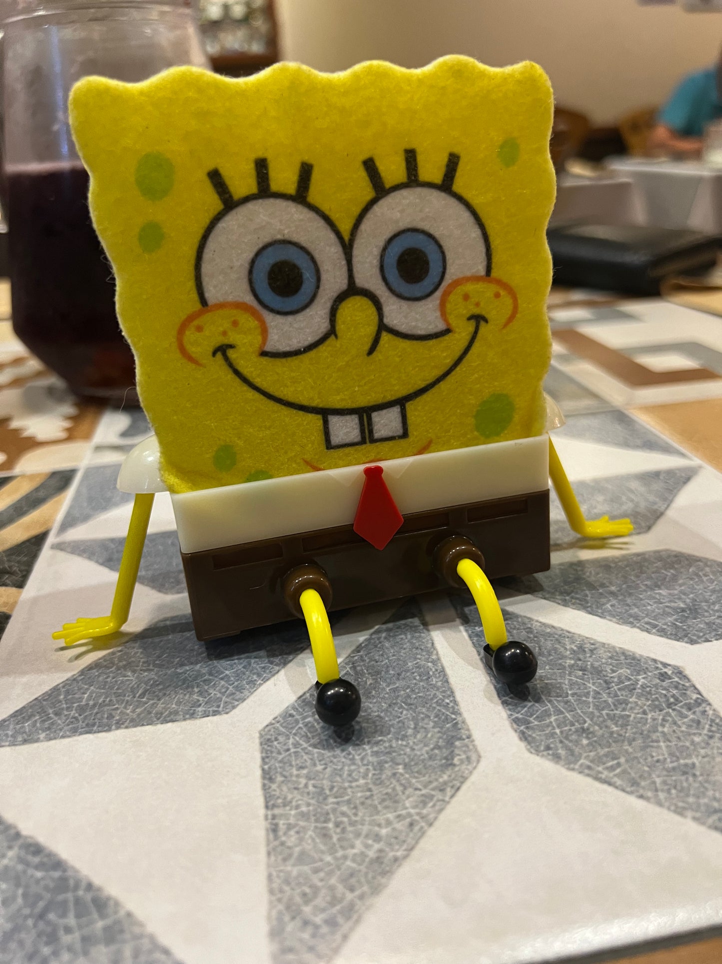Soporte +Esponja de Bob mod 3 )