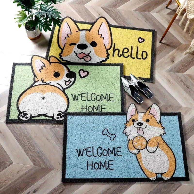 Alfombrilla felpudo de bienvenida