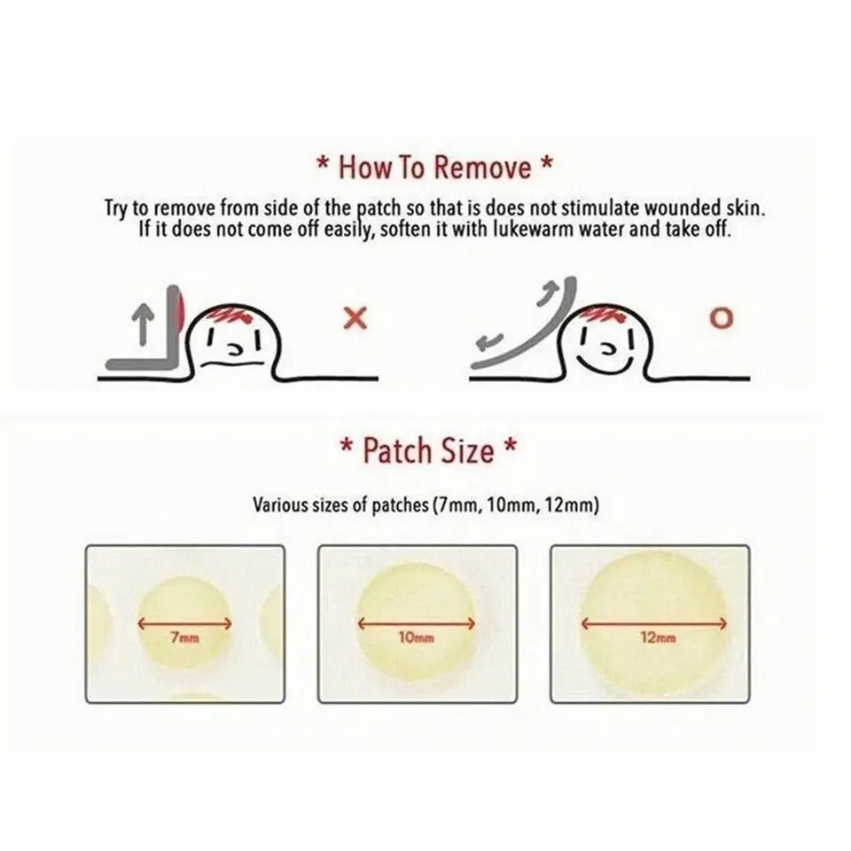 Parche removedor de acne (24 unidades)