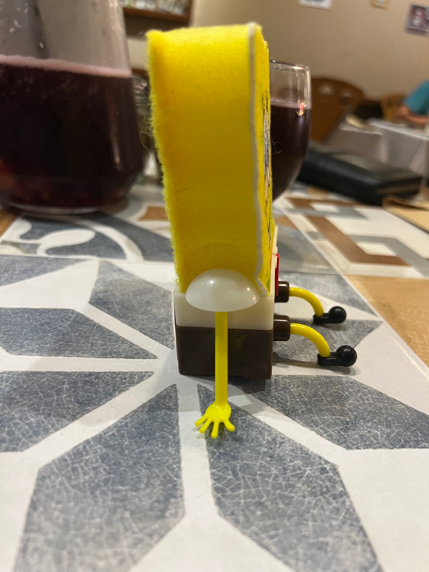 Soporte +Esponja de Bob mod 3 )
