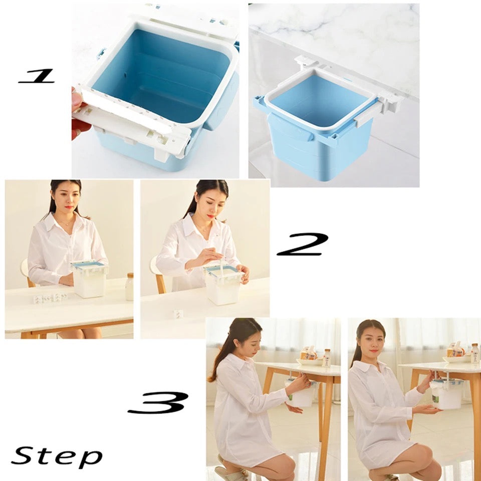 Cubo de basura rectratil