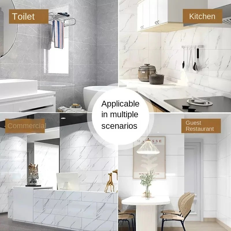 Mayólica adhesiva para pared (pack 3 )60 x 30 cm