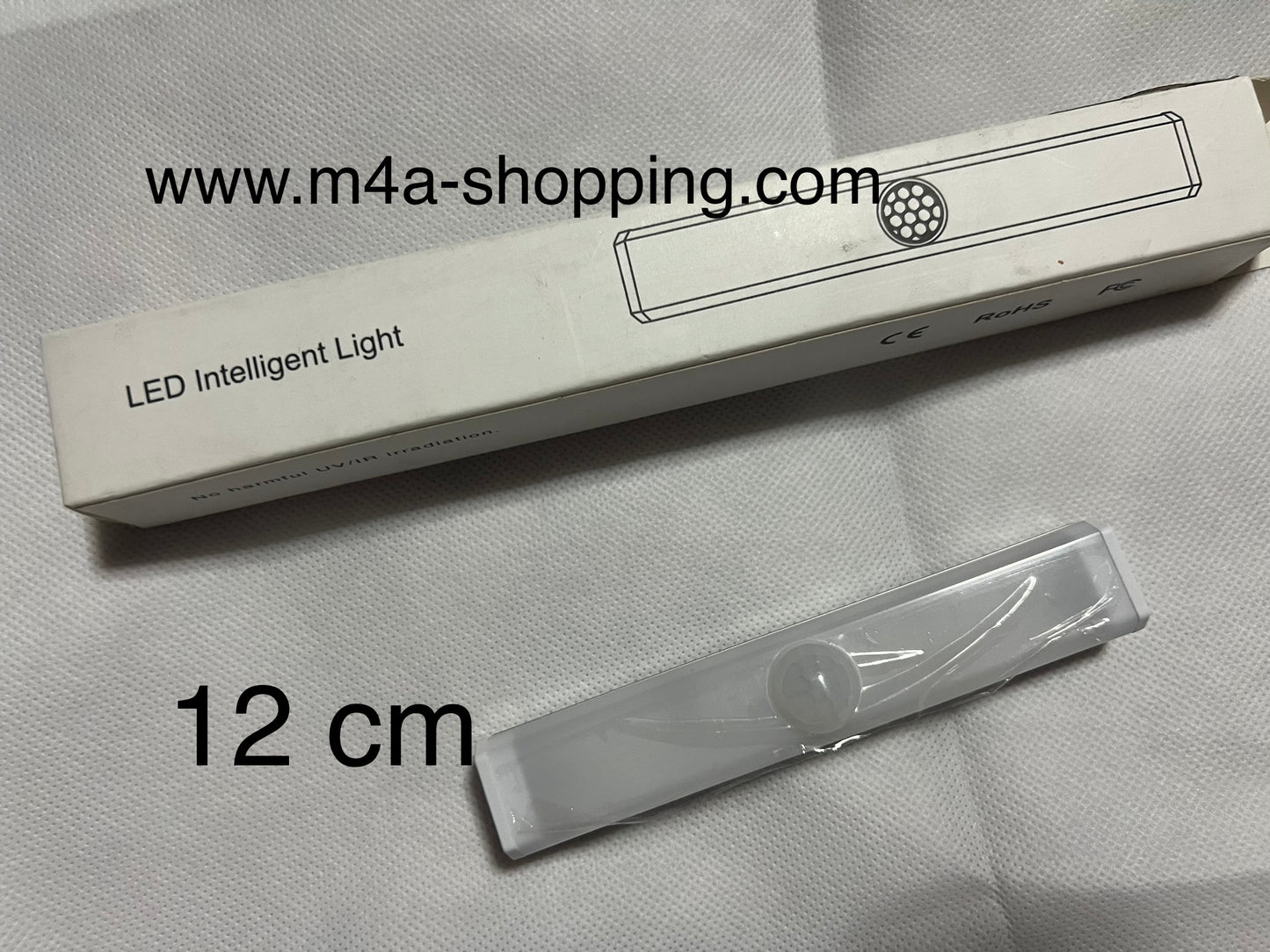 Luz led rectangular sensor (12 cm usb)