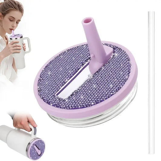 Tapa Antiderrame brillante -Morado -40 onz