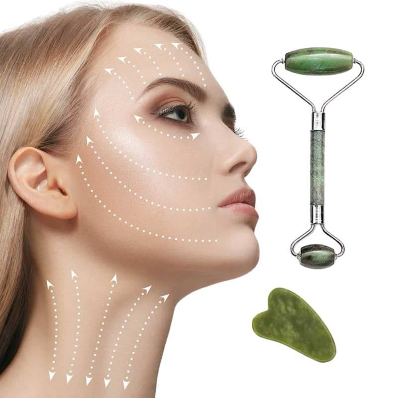 RODILLO MASAJEADOR FACIAL DE JADE