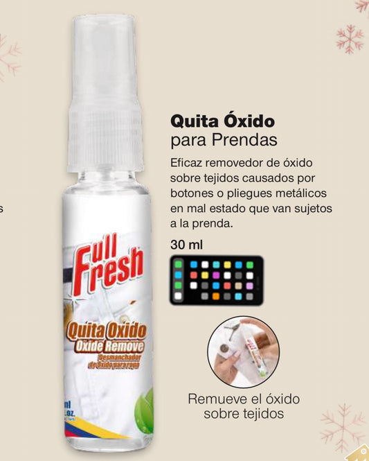QUITA ÓXIDO PARA ROPA FULL FRESH 30 ml
