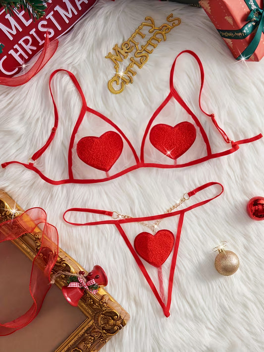 CONJUNTO SEXY ROJO