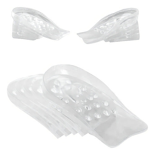 Plantilla Aumenta Estatura Discreta De Silicona Unisex Color Transparente Tamaño De La Plantilla Estándar( elevate )