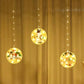 Cortina o tira de luces  Navideño ( 10 discos )