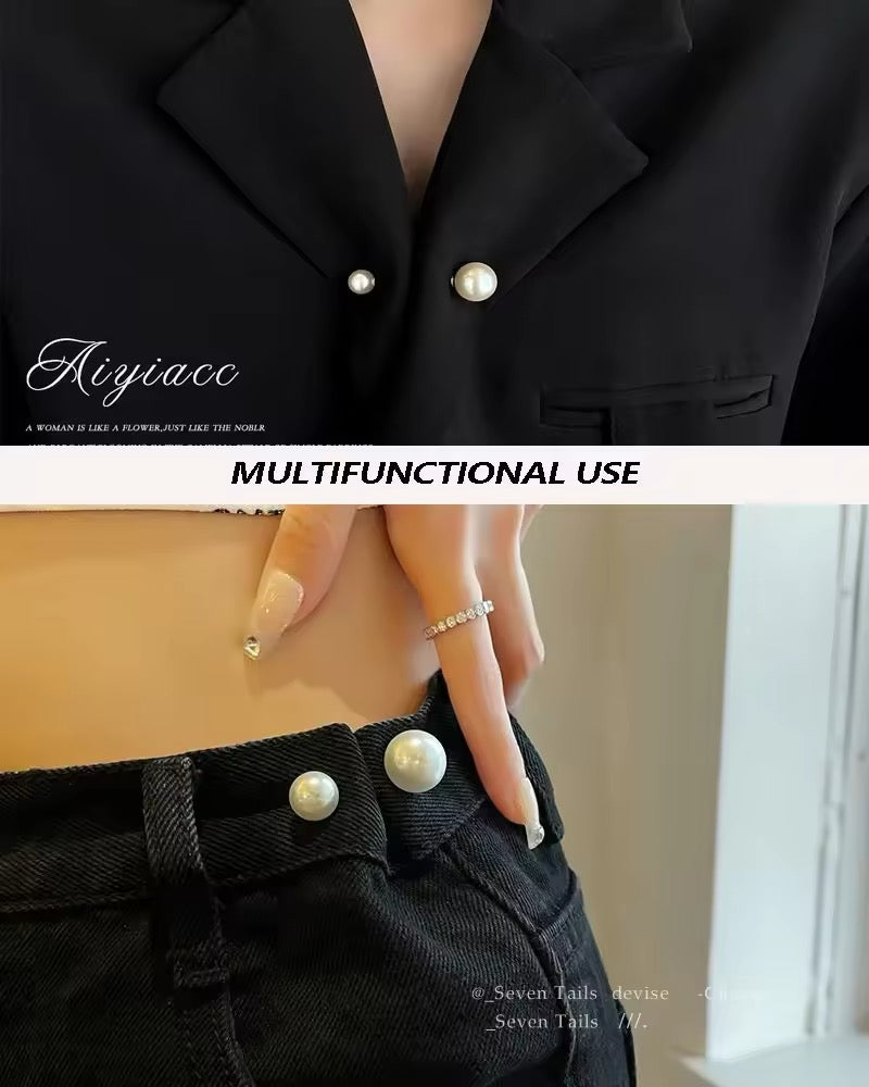 Broche doble perla
