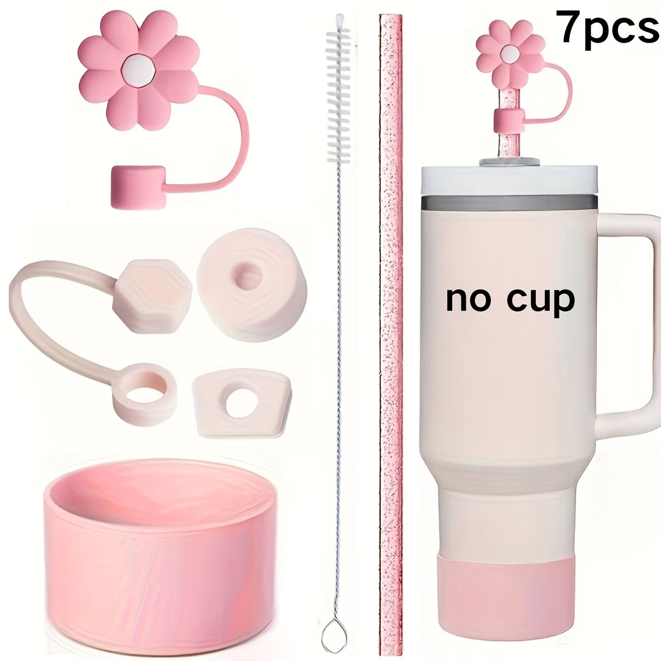 set de 7 accesorios / Rosa /