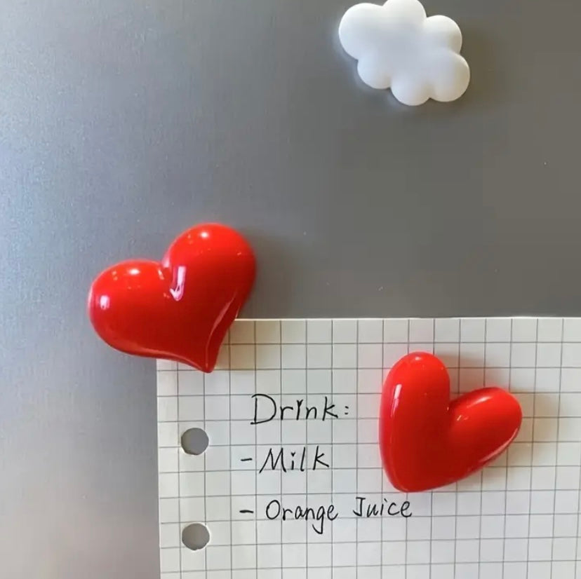 Corazón  imantado ( 2 pc)