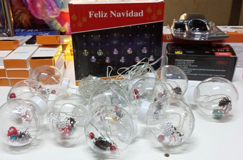 LUCES ESFERAS O BOMBILLAS TRANSPARENTES DE 3METROS EN MULTICOLOR 🌈