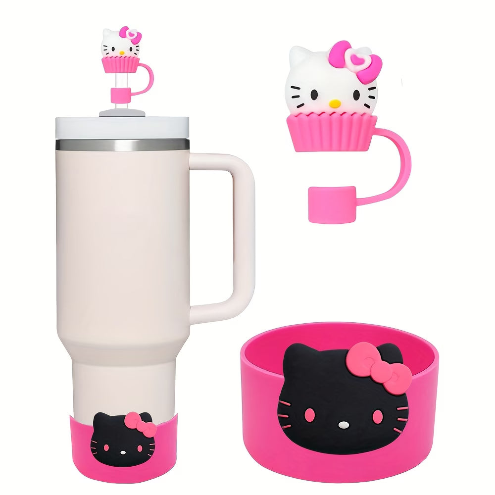 Set 2 pc / Kitty //  Rosa - Roja //