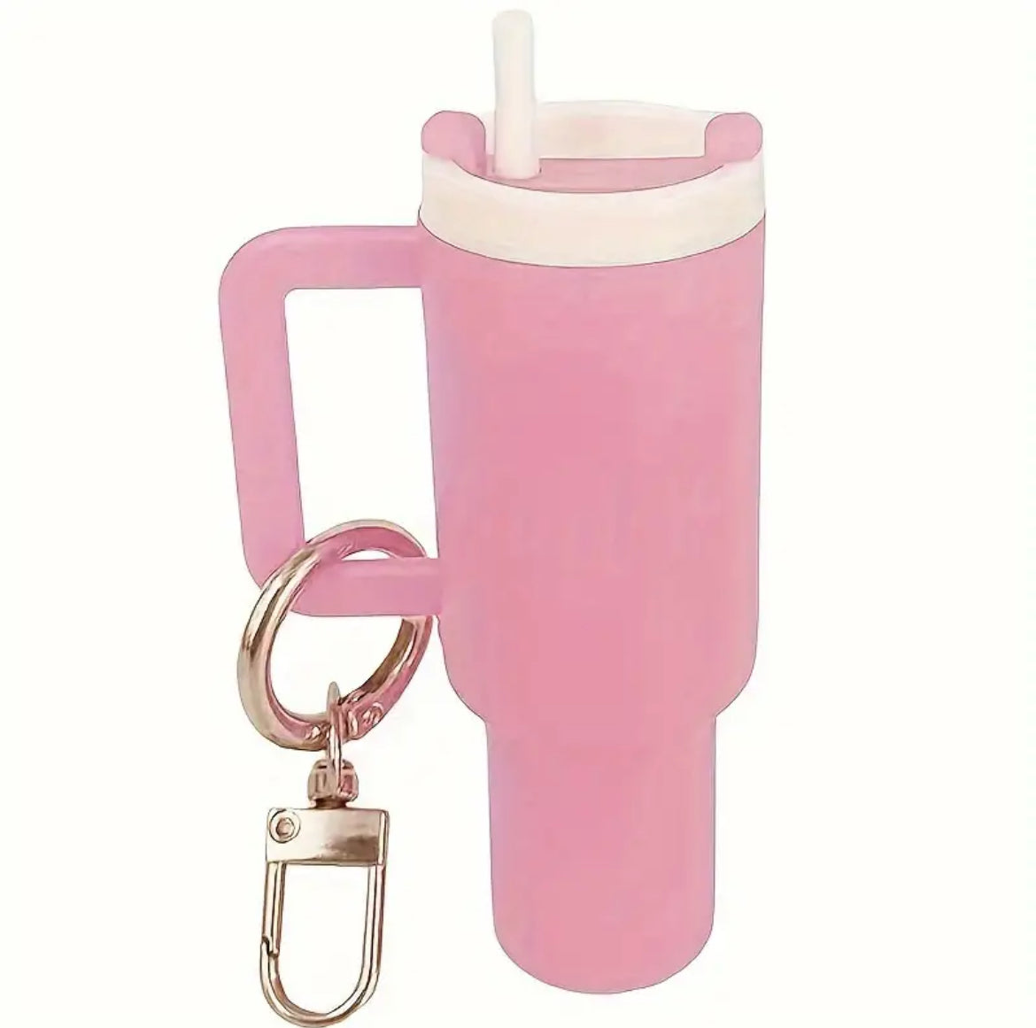 Mini llavero taza Stanley rosa roja