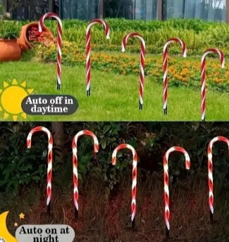 Set de 5 bastones navideños solar