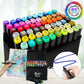 SET PLUMONES LETTERING ARTÍSTICO DE DOBLE PUNTA PACK DE 60 UNIDADES