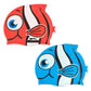 GORRO DE NATACIÓN ELÁSTICO MODELO DE PEZ*🏊‍♀️🐟🐠