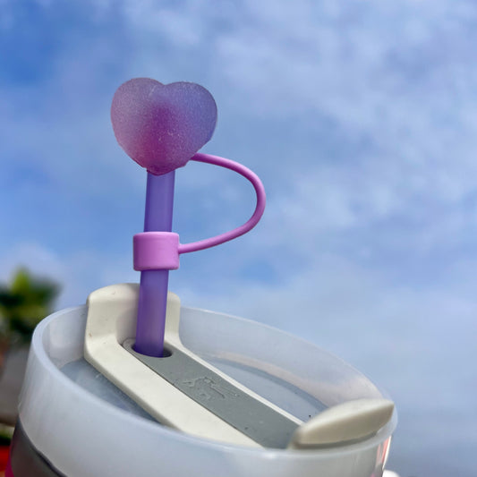 Protector de cañita  corazón // morado 💜