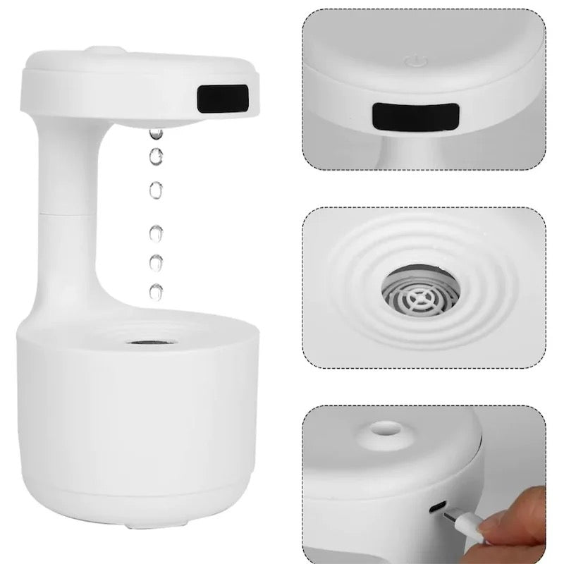 Humidificador de burbujas de gota de agua