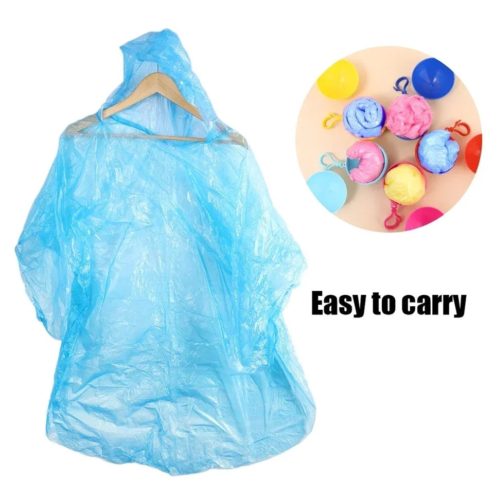 Poncho de lluvia ☔️ portátil incluye esfera