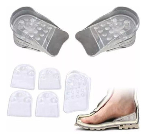 Plantilla Aumenta Estatura Discreta De Silicona Unisex Color Transparente Tamaño De La Plantilla Estándar( elevate )