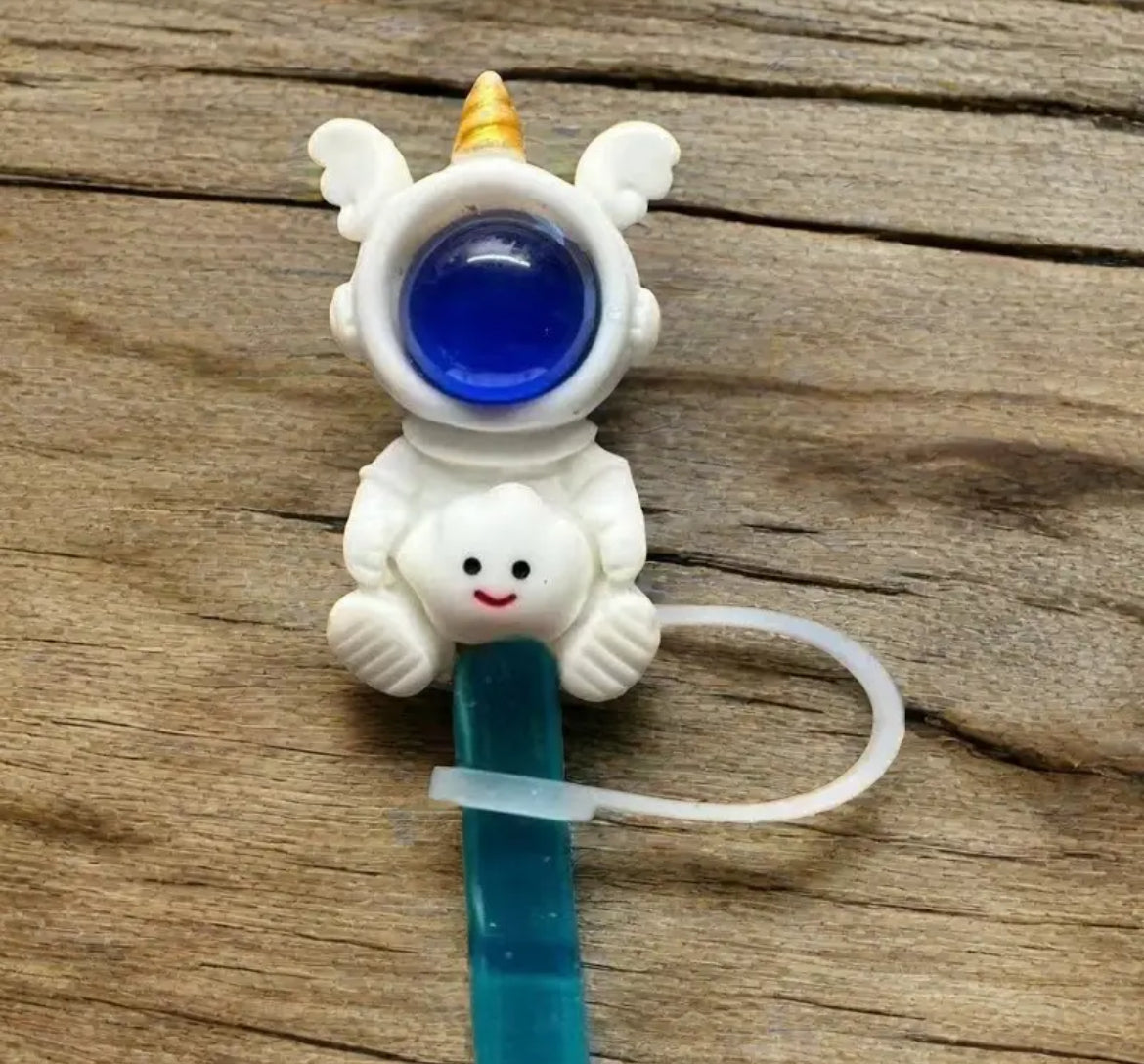 Protector de cañita astronauta unicornio