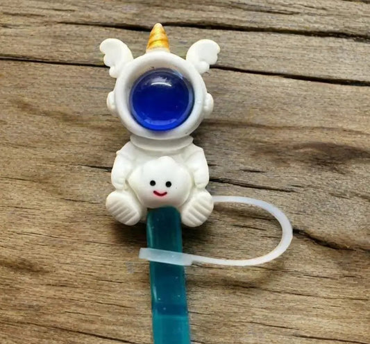 Protector de cañita astronauta unicornio