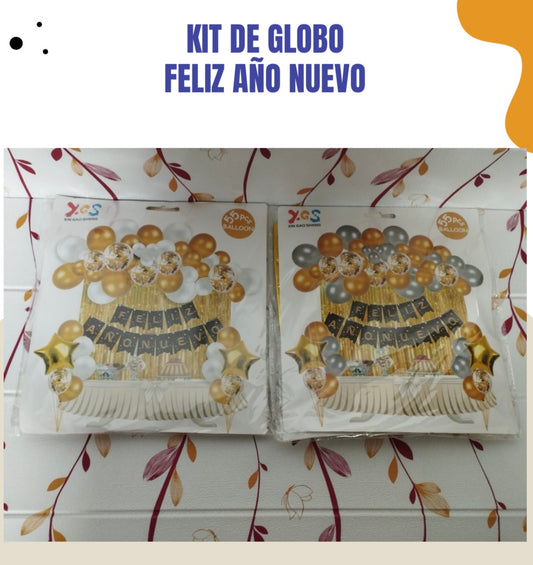Kit de Globo feliz Año Nuevo