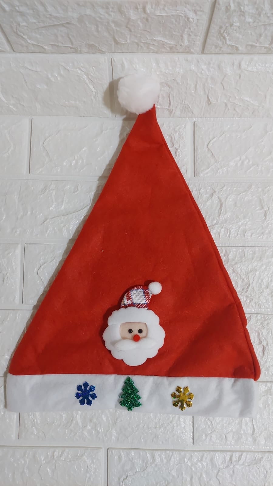 Gorro navideño con luz